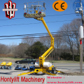 16 m CE cheap sale china articulated towable boom lift/telescopic work platform